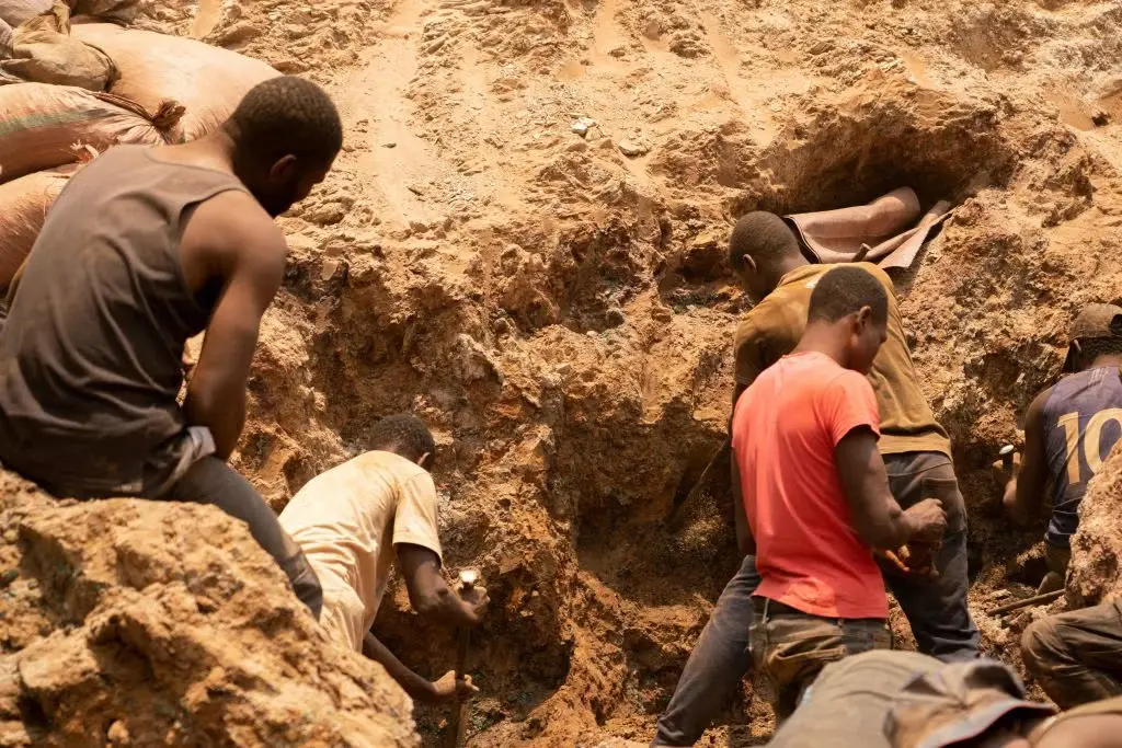 Cobalt in gsm wordt in Congo gewonnen