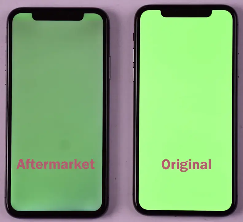 Origineel Apple scherm vs aftermarket vergelijking