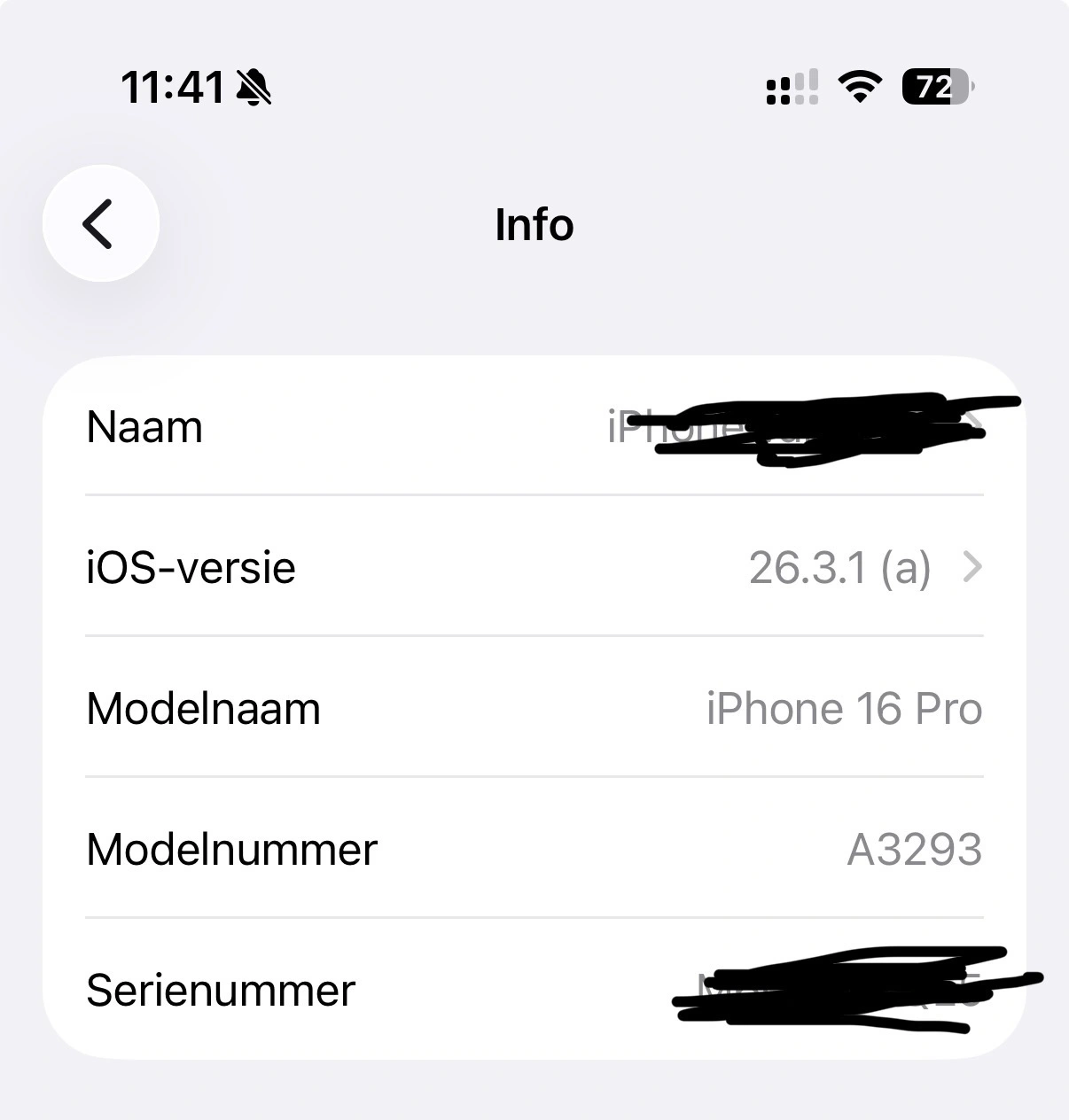 Via Instellingen (als je scherm nog werkt)