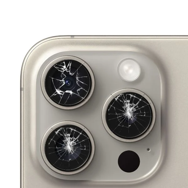 iPhone camera met zware schade dat camera reparatie nodig heeft