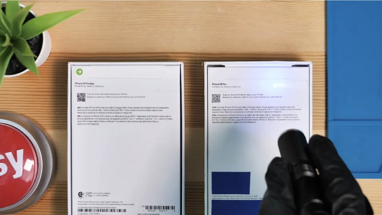 valse vs echte iphone box met uv licht